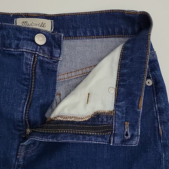Madewell Stretch Denim Straight Mini Skirt Step-Hem Edition 26 - Picture 11 of 16